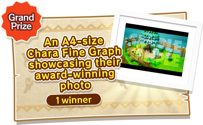 [Grand Prize] 1 winner: An A4-size Chara Fine Graph showcasing their award-winning photo