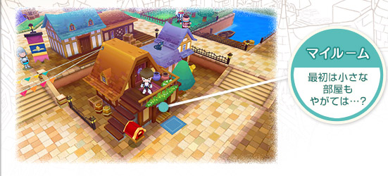 マイルーム最初は小さな部屋もやがては…？
